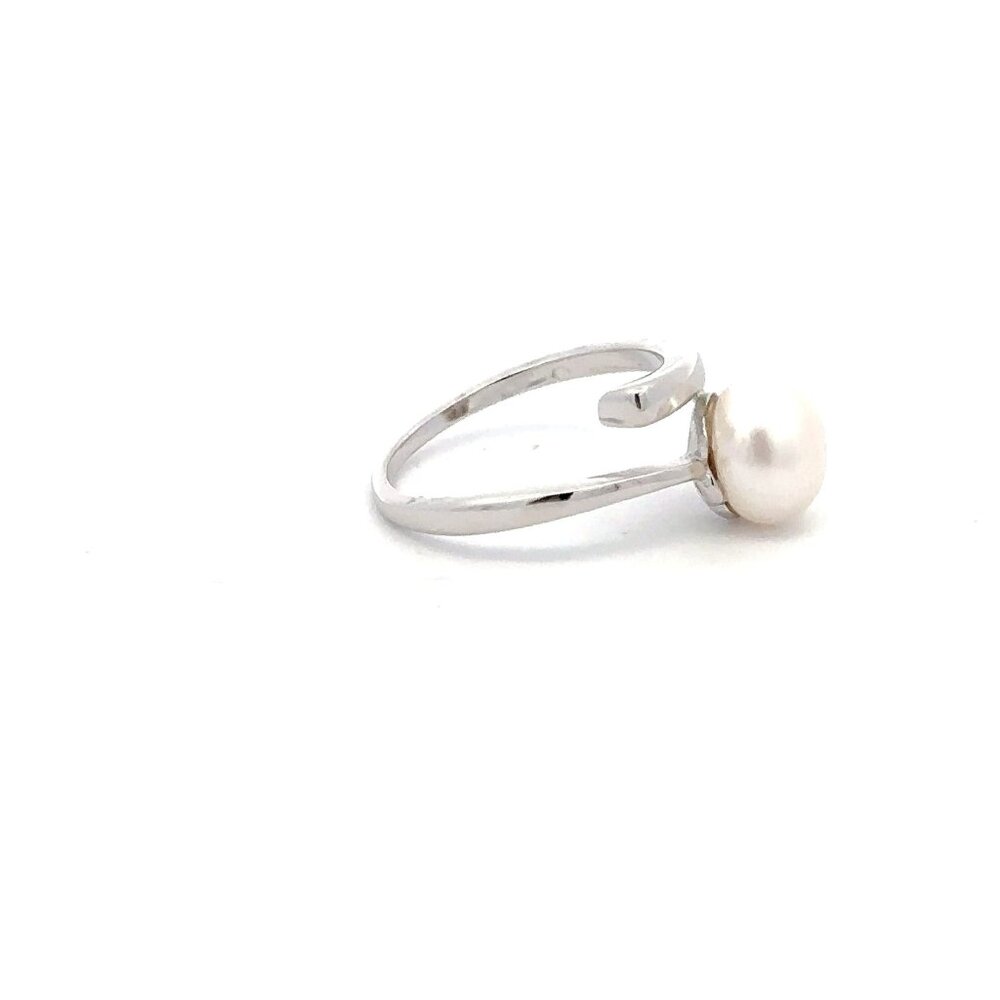 925 Sterling Silver Ring Freshwater Pearl Size 5 - Picture 5 of 5